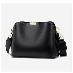 New arrival wide shoulder strap popular single shoulder crossbody bag pu leather handbag women