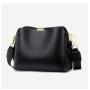New arrival wide shoulder strap popular single shoulder crossbody bag pu leather handbag women