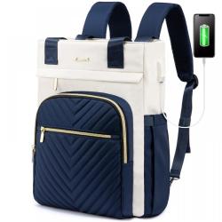 LOVEVOOK fashion backpack for women simple leisure travel bag quilted 15.6in laptop business travel shoulder bag school backpack