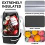 Adult Durable Small Lunch Bag Reusable Insulated Lunch Cooler Tote Bags Leakproof Thermal Lunch Bag for Work