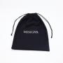 Custom Logo Printed Twill Cotton Drawstring Clothing Packaging Bag White Black Cotton Twill Gift Dust Bag