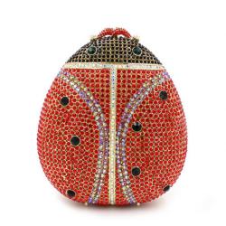 Tendy fashion diamonds messenger bag Rhinestone Luxury Crystal Ladybug purse