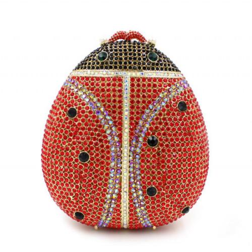 Tendy fashion diamonds messenger bag Rhinestone Luxury Crystal Ladybug purse