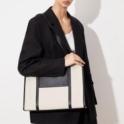 2024 Warehouse Customized Luxury Women Handbag With Leather And Canvas With  Fashion Women Large Capacity Handbag