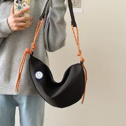 HR277 New Single Shoulder Crossbody Bag for Unisex Fashion Sports Trend New Product Cross Bag Student Canvas Dumpling Shape Bag