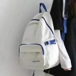 ZR290 Contrast Color NewVersatile Schoolbag Unisex Fashion Backpack Oxford Zipper Backpack High School Student Travel Laptop Bag