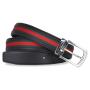 Wholesale Leather Belt Pin Buckle Men's Belt Pu Leather Men's Belt With Woven Tap