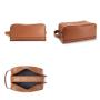 Professional Manufacturer Luxury Custom Logo Leather Travel Bag Vegan Leather Toiletry Bags New Womens Makeup Bag Mens Backpack