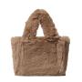 2024 Wholesale Hot Sale Minimalist Design Faux Fur Tote Bag For Women Purse Handbag
