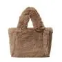 2024 Wholesale Hot Sale Minimalist Design Faux Fur Tote Bag For Women Purse Handbag