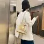 Straw Designer Tote Woman Handbag Custom Magnetic Button Large Capacity Bucket Bag Fresh Shopping Woven Chain Bags