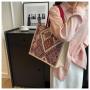 ZF033 Female New Fashion Canvas Tote Bag Ethnic Style Student Handbag ECO-friendly Travel Retro Polyester Cotton Shoulder Bag