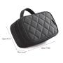 Two-layer design Pouch Zip multicapacity Frosted Zipper Pouch Plastic Makeup Pouch Toiletry Beauty Wash Kit Bags