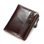 XL298 Accept Customized Logo Genuine Leather Soft Comfortable Triple Folding Billfold Best Selling Men's Short Leather Wallet