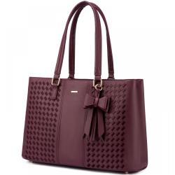 2022 LOVEVOOK 15.6 Inch Waterproof Leather Computer Bags ladies Business Office Work Bag Briefcase women Laptop Tote Bags