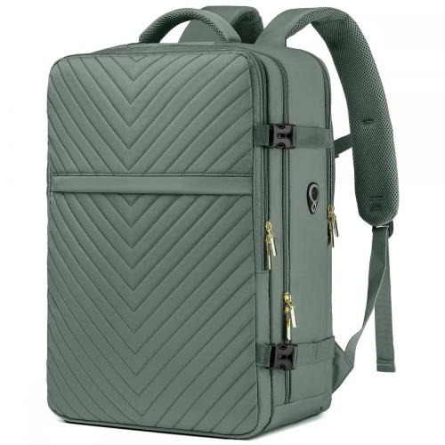 Custom Quilted Aesthetic USB Laptop Backpack Casual Quilted Nylon Versatile Travel Daypack For Women