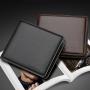 Fashion Mens Vegan Leather Slim Wallet RFID Blocking Bifold Wallets Leather Card Holder Wallet for Men