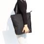Gelory Ladies Handbags Cloth Tote Bag Black Shopping Travel Women Eco Reusable Shoulder Shopper Bags
