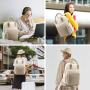 ZF277 Women's Fashion Casual Solid Backpack School Students Outdoor Backpack Custom Laptop Backpack With USB Port