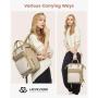 LOVEVOOK 17 in Travel Work Backpack Purse with USB Port Teacher Nurse Bag Waterproof Daypack Business Laptop Backpack for Women