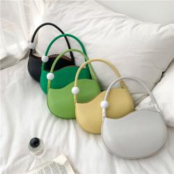 New 2024 ladies mini handbags Simple solid crossbody Creative bean shape women's shoulder fashion hand bags
