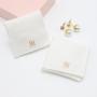 Wholesale  Rose Gold Mini Canvas Envelope Ring Necklace Earring Packaging Pouch Soft Brush Canvas Jewelry Envelope Bag