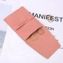 Custom Luxury Emboss Microfiber Jewelry Pouch With Snap Bottun Envelope Dust Suede Ring Earring Jewellery Bag