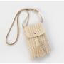 ZWY327 New Solid Color Ladies Tassel Straw Bag Braided Eco-Friendly Fashion Crossbody Shoulder Bag Wholesale Mini Cell Phone Bag
