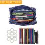 Gelory Custom Polka Dot Print Polyester Cosmetic Organizer Pouch Waterproof Travel Toiletry Make Up Bag
