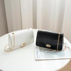 Korean crocodile lock chain bags phone small shoulder bag for fashion women's handbag 2023 luxury ladies