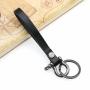 Custom Genuine Leather Key Holder Popular Handmade Vintage Leather Key Chain Finger Smart Leather Car Holder Organizer