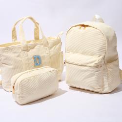 The Patches Available Multifunction Bag Set Corduroy Duffel Backpack Cosmetic Bags