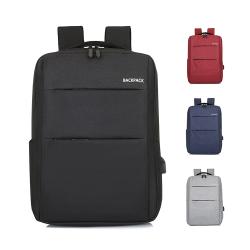 Custom Logo Laptop Computer Bag Backpacks Large Capacity Men'S Laptop Backpack With USB Charger Port