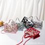 Transparent pvc women bag ladieshandbags small shoulder crossbody bag for women female fashion daisy mobile phone bag