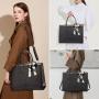 2023 LOVEVOOK Large Capacity black printing Computer shoulder Bag 15.6in travel business laptop Briefcase women laptop tote bags