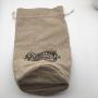 Round Bottom Jute Burlap Drawstring Bag For Tea