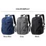 ZWY031 Men New Solid Color USB Charger Laptop Backpack Nylon Breathable Waterproof Backpack Daily Business Outdoor Travel Bag