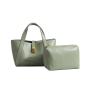 2024 Wholesale Vegan Leather Tote Hand Bag For Women Luxury With Small Clutch