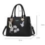 2023 Fashion Embroidery Flower new Crossbody ladies Shoulder Bags Trendy PU Leather bags designer handbags for women luxury