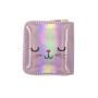 Ins style Holographic leather mini pouch bag custom printing designer wallet for girls