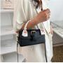 2024 Trend New High Silk Scarf Women's Handbag Solid Color Embroidery Luxury High Quality Pu Leather Hand Bags