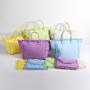 6 Colors DIY Logo Large Capacity Fashion Summer Tassel Beach Travel Bags Canvas Cotton Pure Plain Canvas Fringe Beach Tote Bag