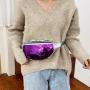 Fashion Multi Color Glitter Shoulder Chest Bag Ladies Laser Waist Bag Bling Sequins Fanny Waist Pack