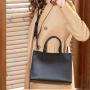 New Style Purses And Women Tote Handbags With Zipper For Ladies Cowhide Leather Simple Shoulder Bags