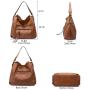 REALER Luxury PU Leather womens Shoulder Bag Large Crossbody Bags with Tassel  women ladies Hobo Hand bags