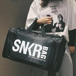 personalized custom outdoor portable shoulder shoe compartment gym sport sneaker travel duffle bag with logo