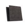 Factory custom pu leather wallet men with 5 credit card slots and 1 button coin pouch