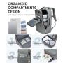 LOVEVOOK large capacity 40L Airline Approved Carry On Backpack Expandable 17 in casual Laptop travel Backpack bags for women men
