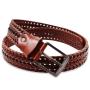 Custom size men leather belts mens woven belts genuine leather luxury men weaved belt