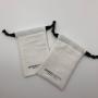 Custom Logo Recyclable Soft Cotton Jewelry Drawstring Bag For Jewelry Packaging Cotton Drawstring Pouch